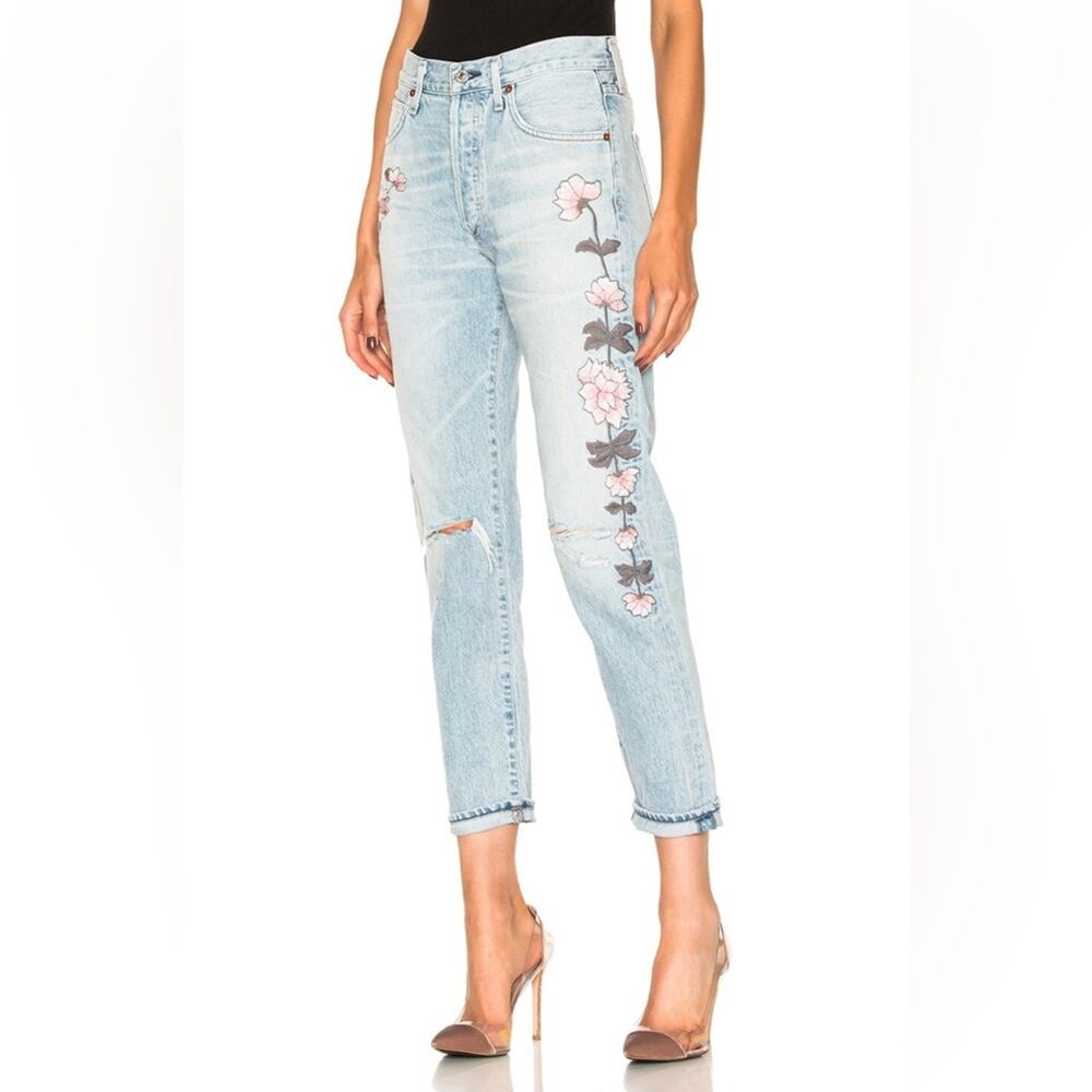 NWT Citizens Of Humanity Women's Liya High Rise Classic Crop Denim Jeans Size 31